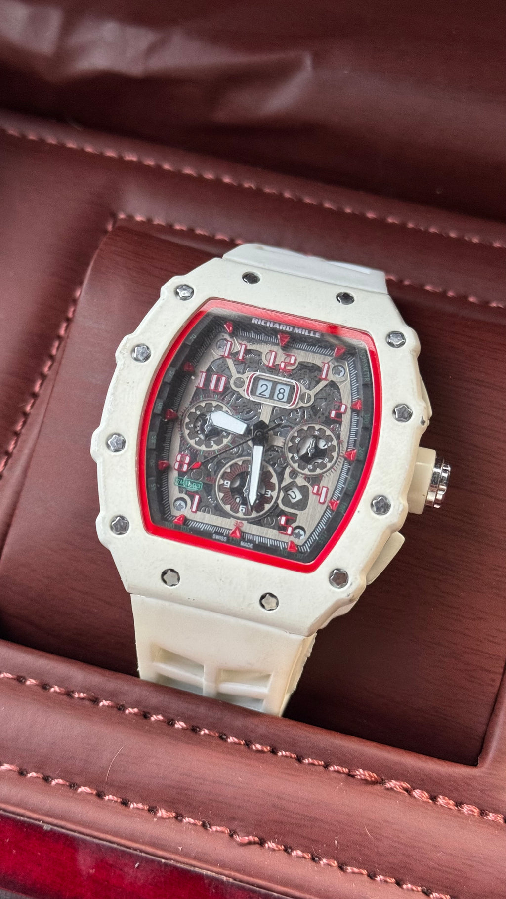 Richard Mille White & Black Rubber Watch