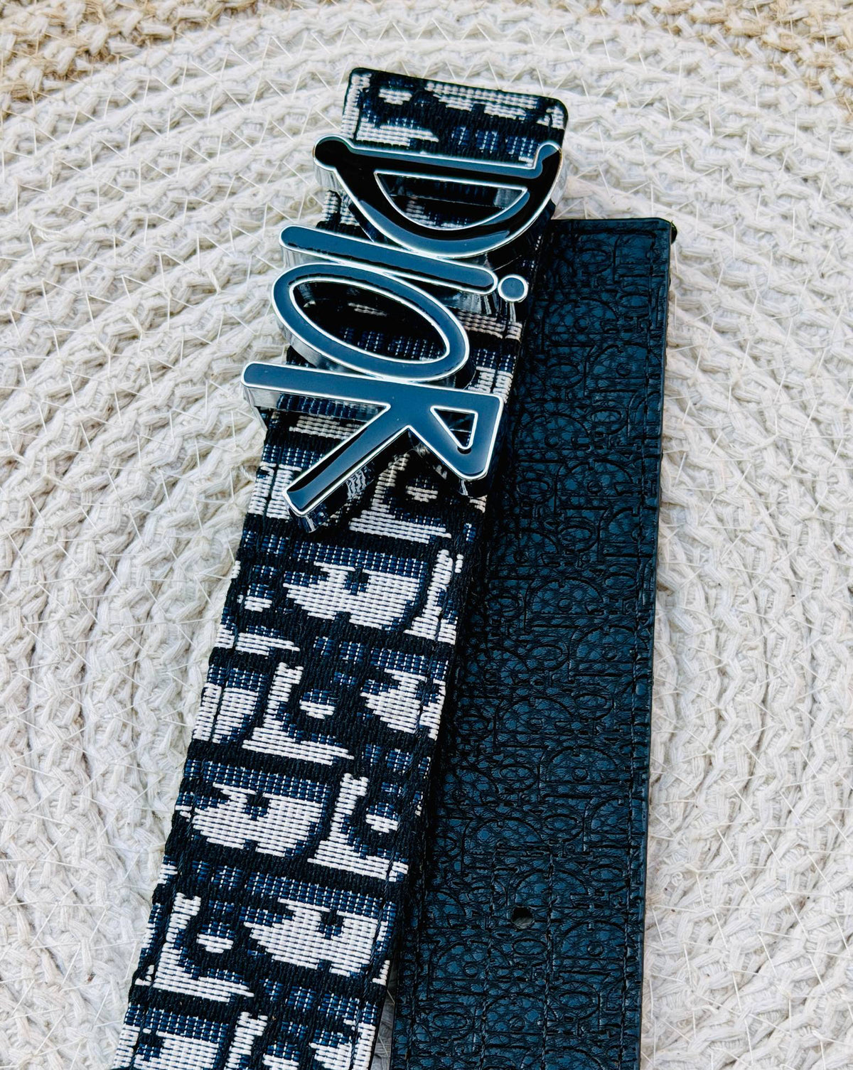 Christian Dior Mirror Fashion Double Face Belt