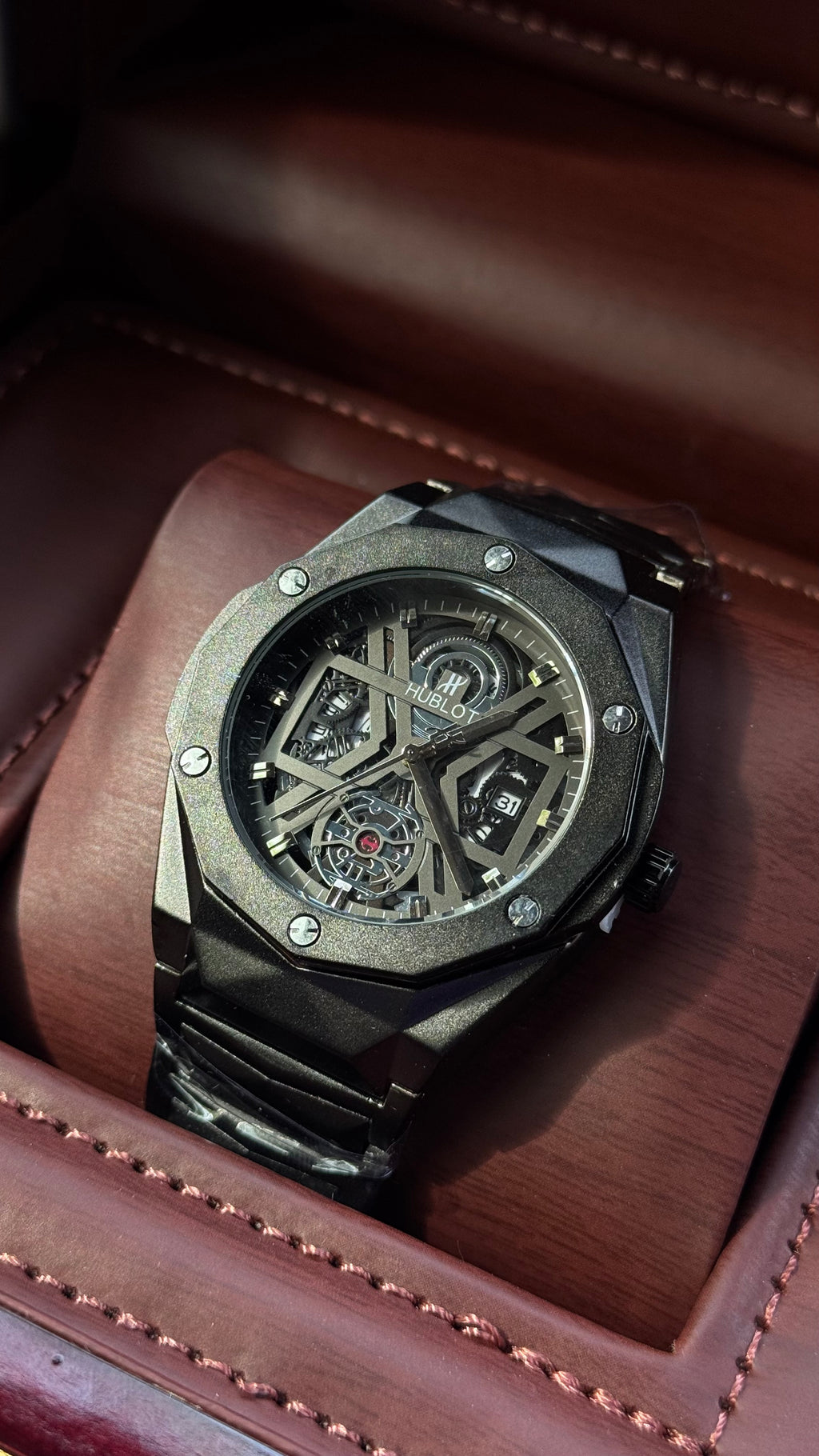 Hublot Full Black & Silver Gold Touch