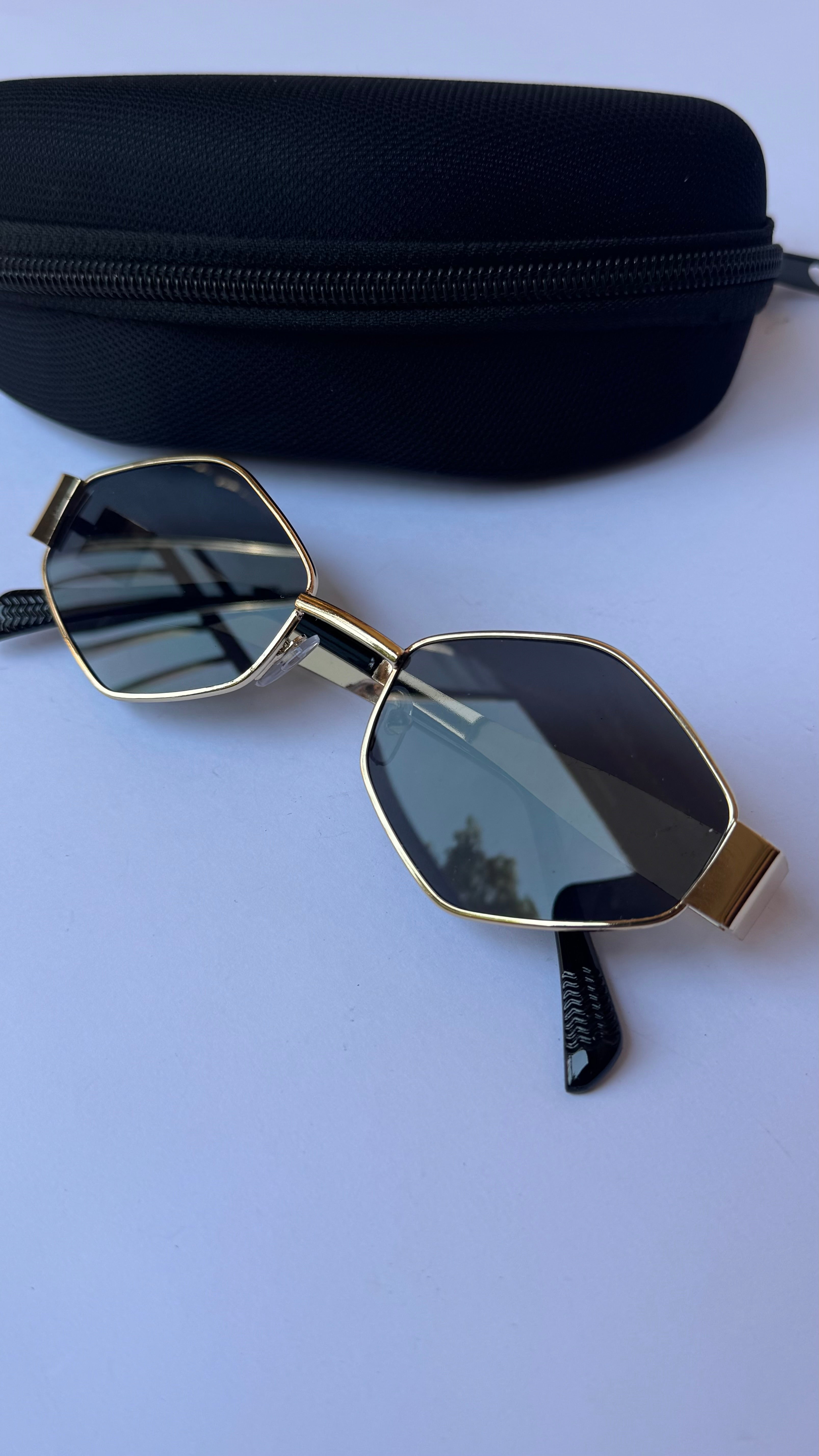 Vintage Hexagon Sunglasses