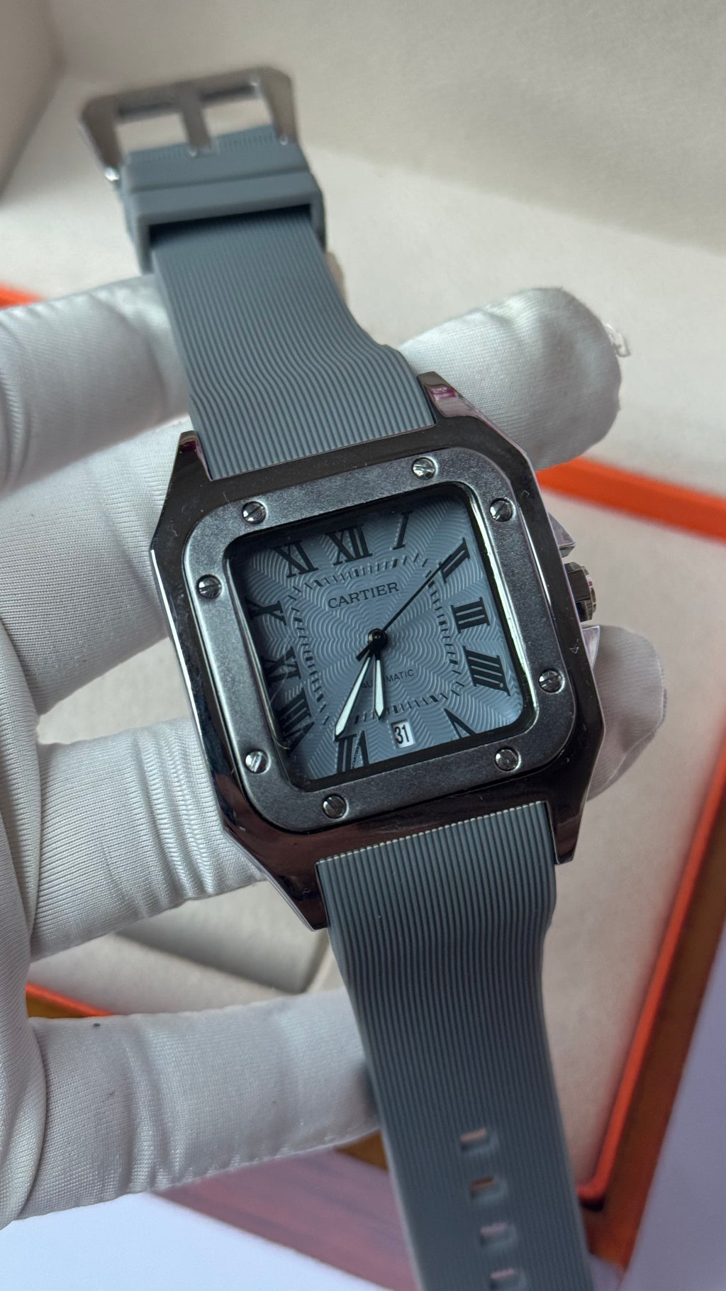 Cartier Santos Rubber