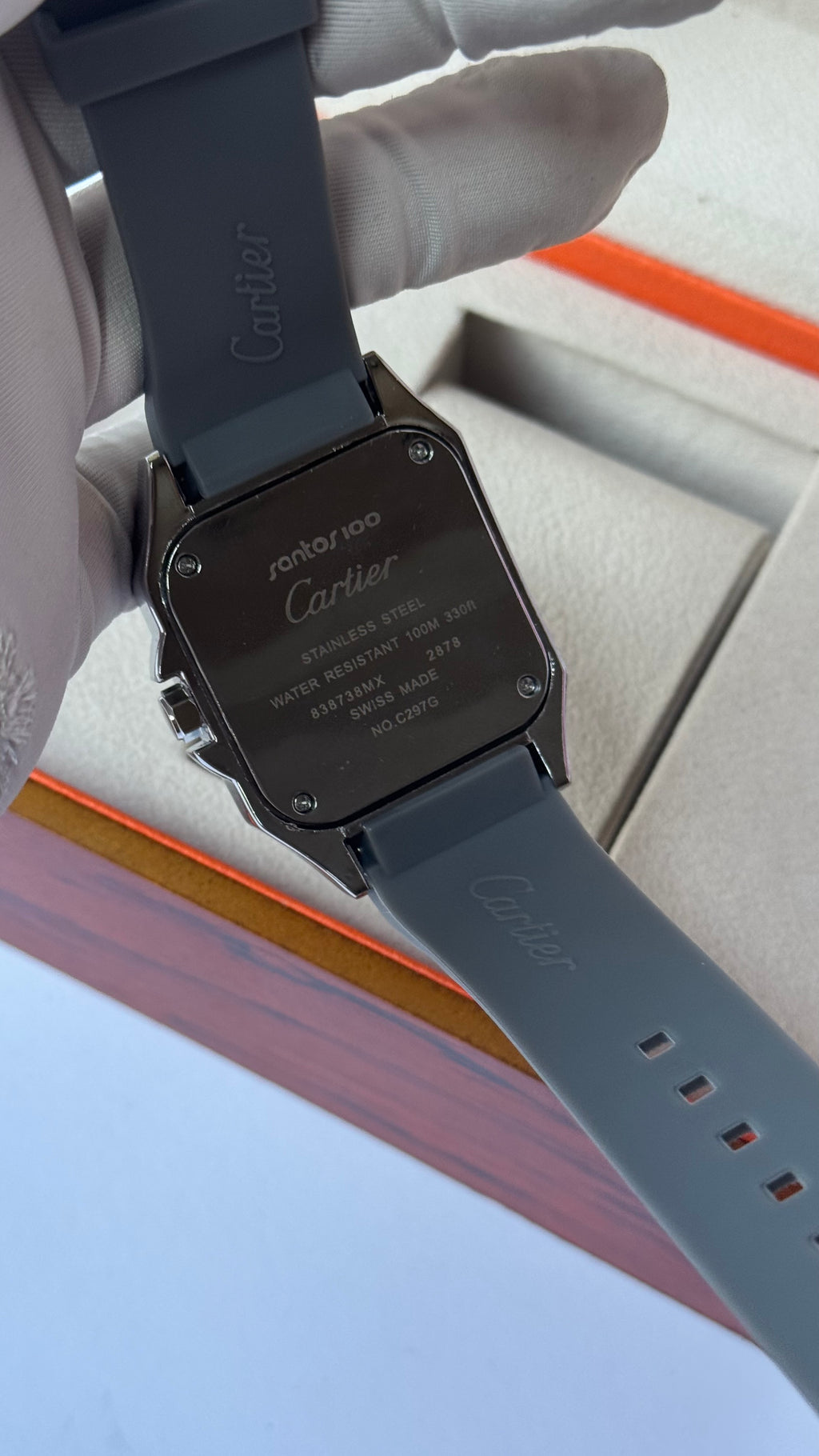 Cartier Santos Rubber