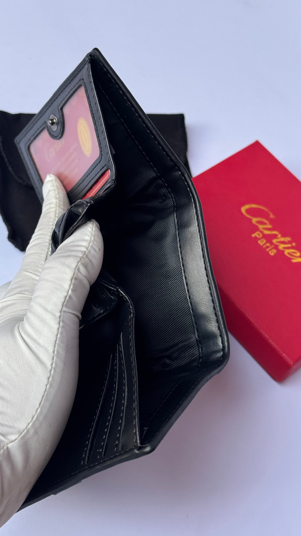 Cartier Carbon Fiber Edition Trifold Wallet