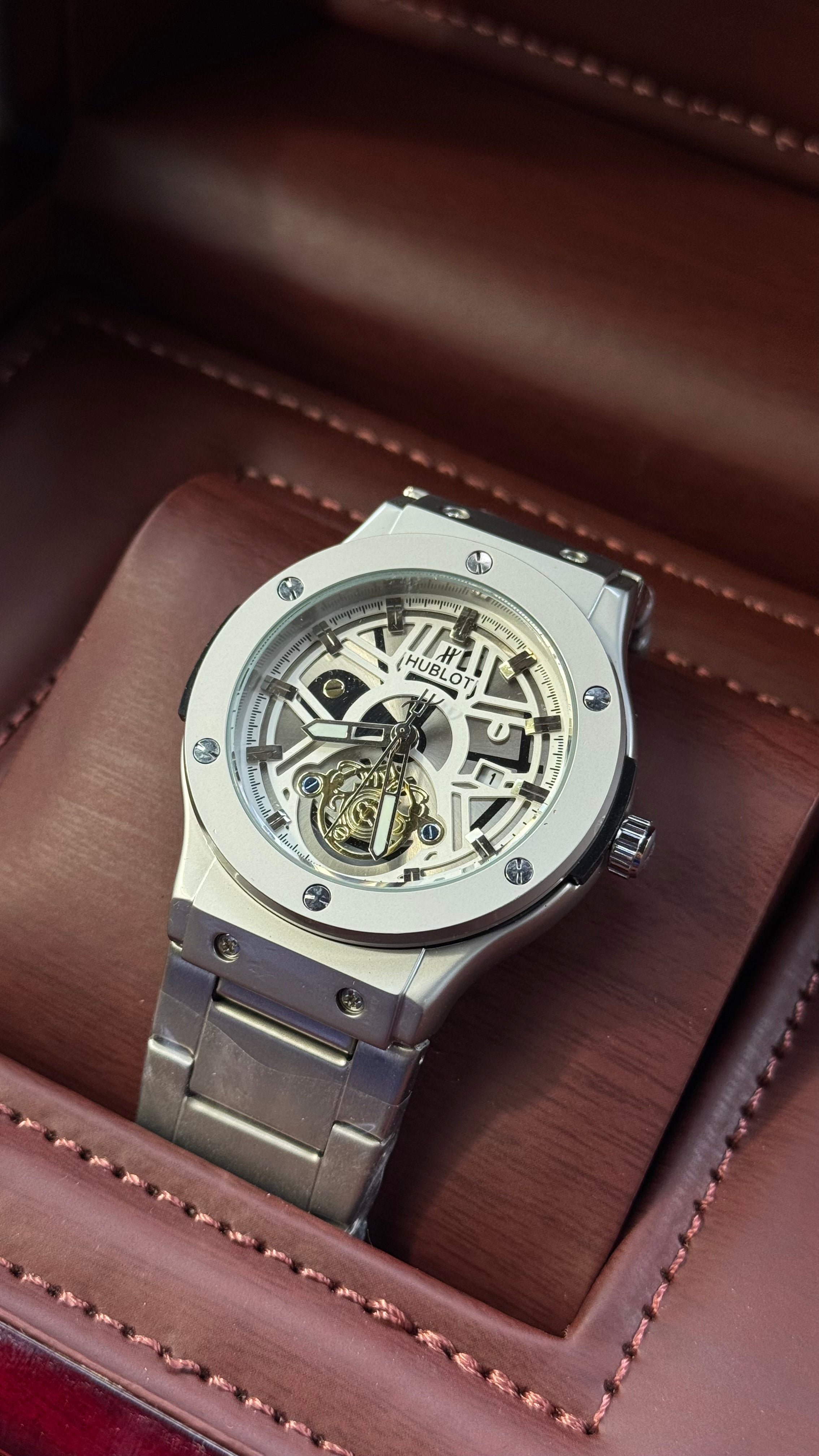 Hublot White Gold Touch & Navy Blue Dial