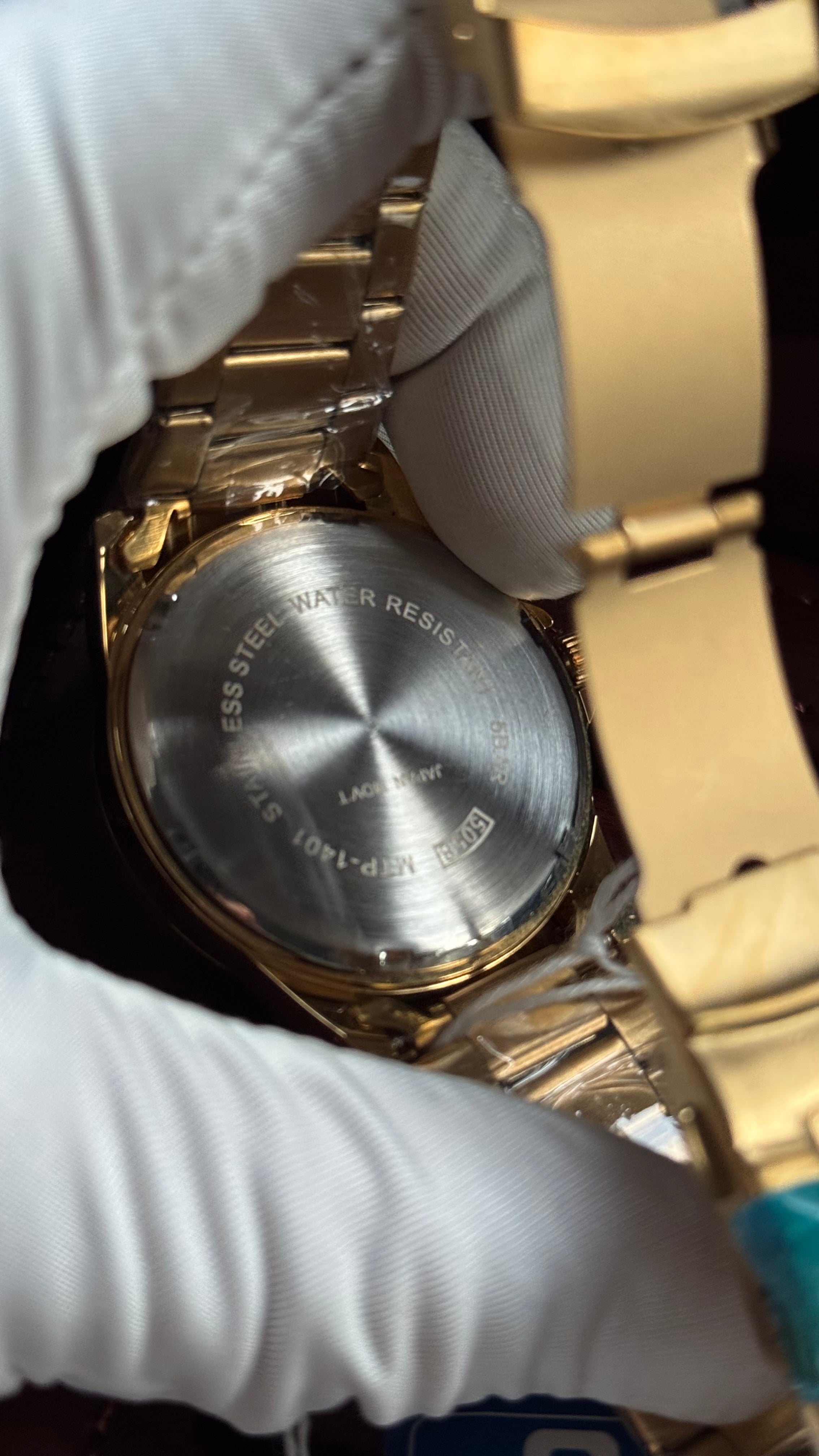 Casio Gold Quartz Watch White Dial Japanese Movement