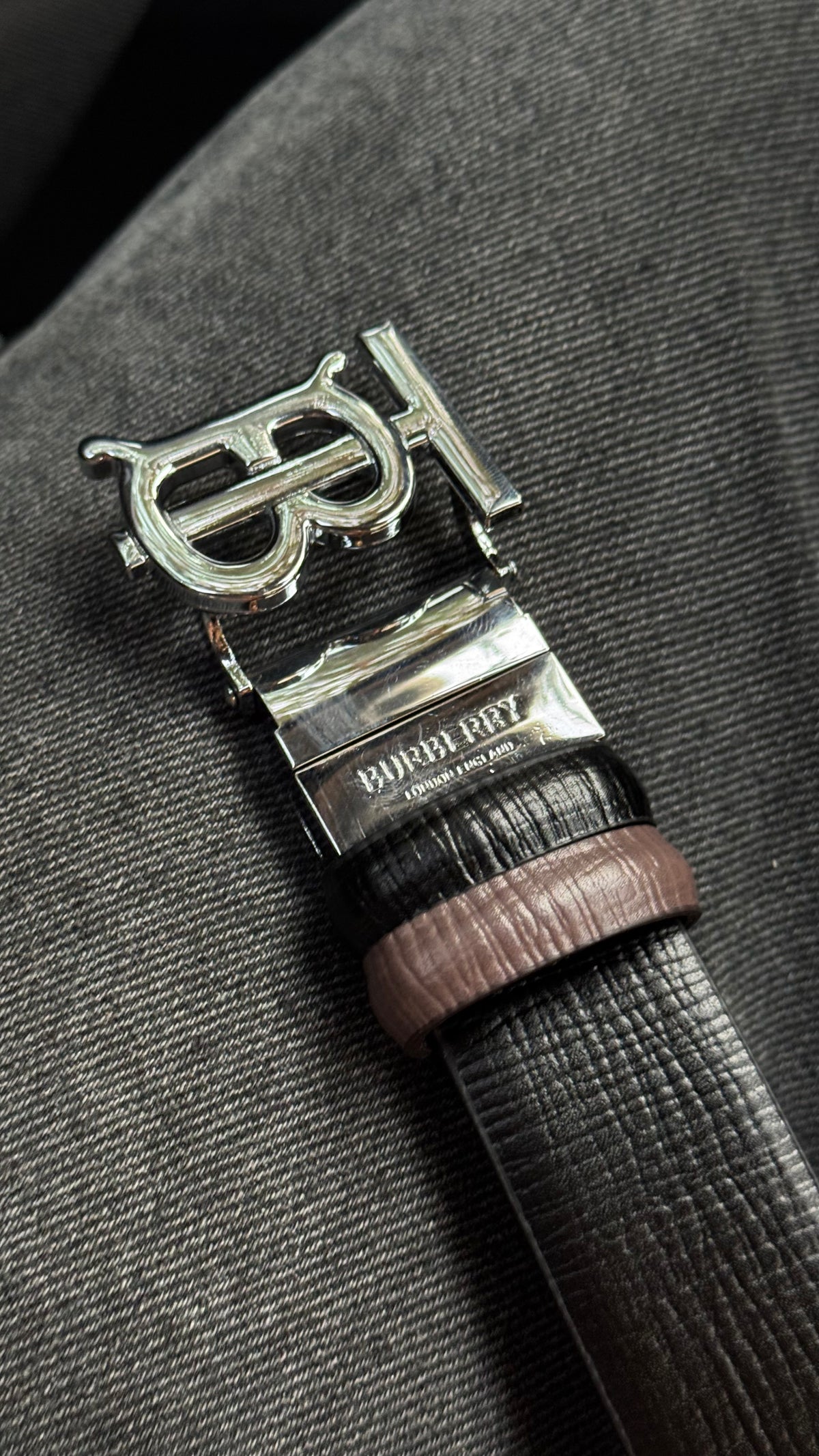 Burberry Classic Double Face Belt – Black & Brown