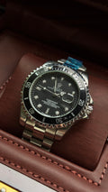 Rolex Submariner Style Watch – Black & Green Dial