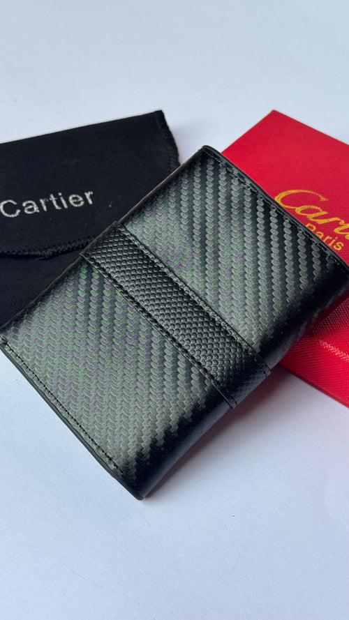 Cartier Carbon Fiber Edition Trifold Wallet