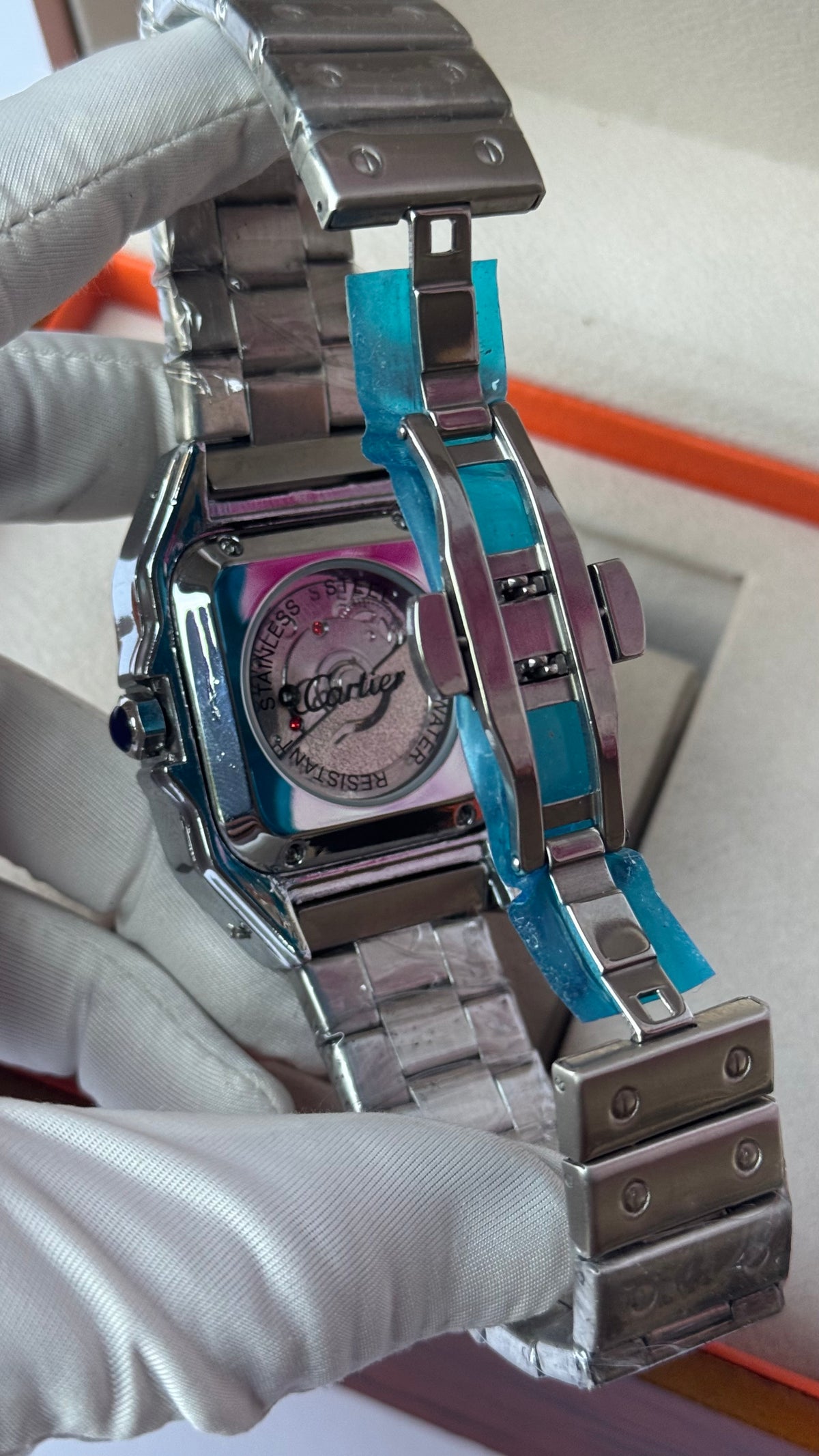Cartier Santos Flat-Smooth Machine