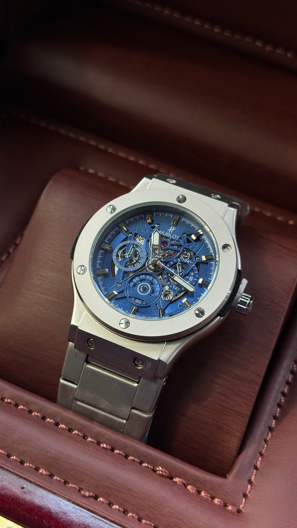 Hublot White Gold Touch & Navy Blue Dial