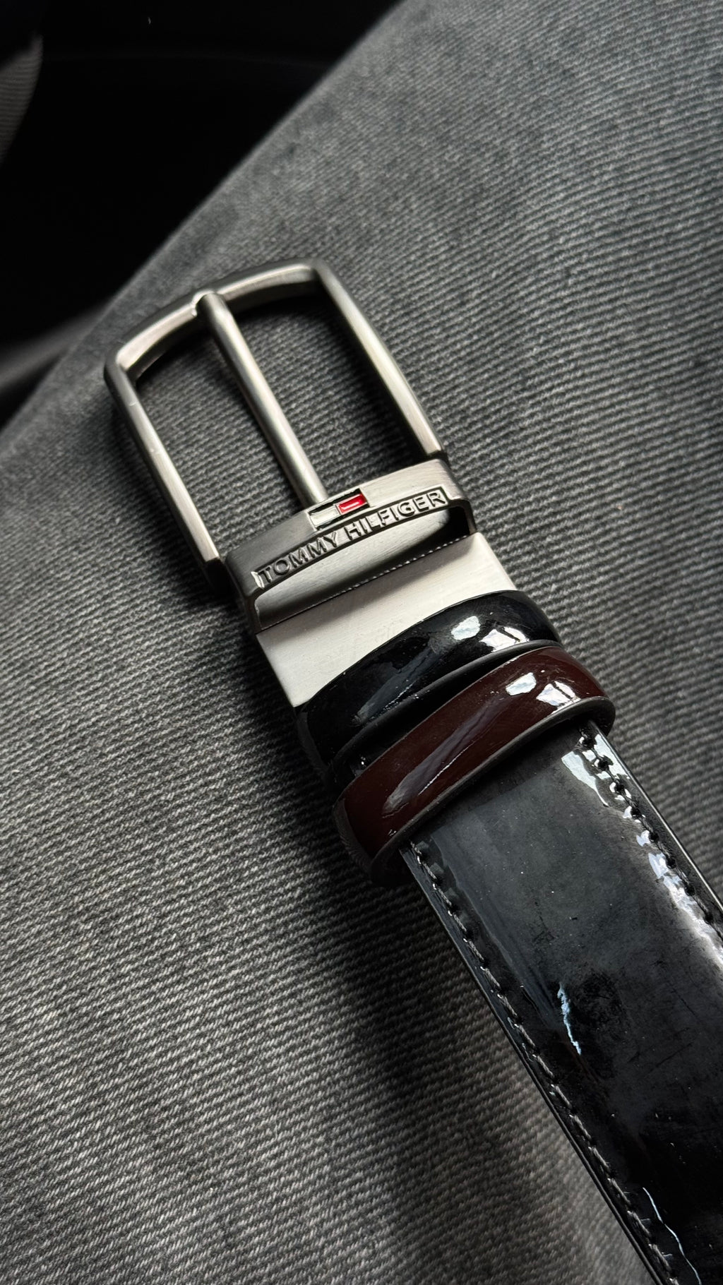 Tommy Hilfiger Classic Verne Double Face Belt – Black & Brown