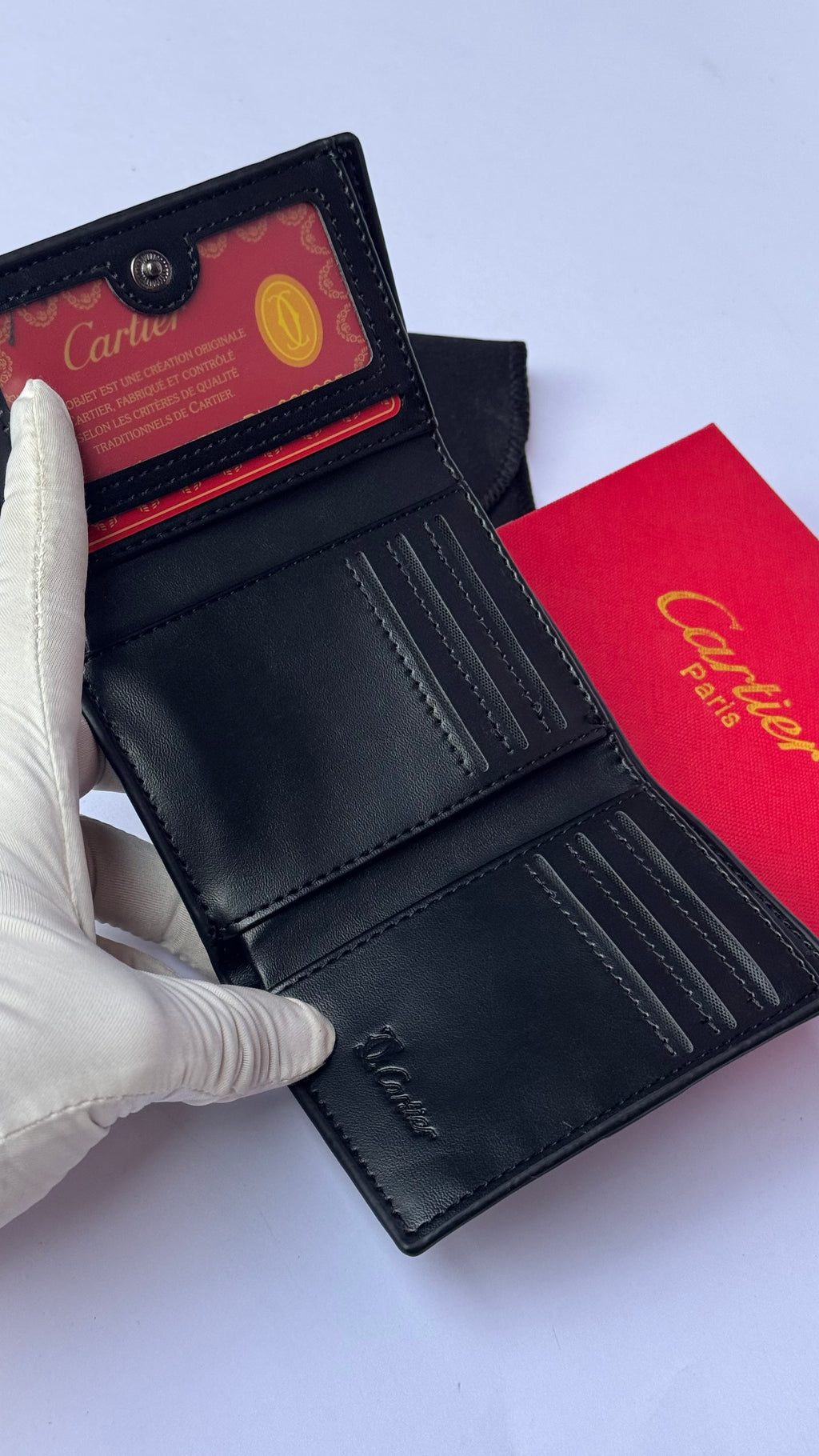 Cartier Carbon Fiber Edition Trifold Wallet
