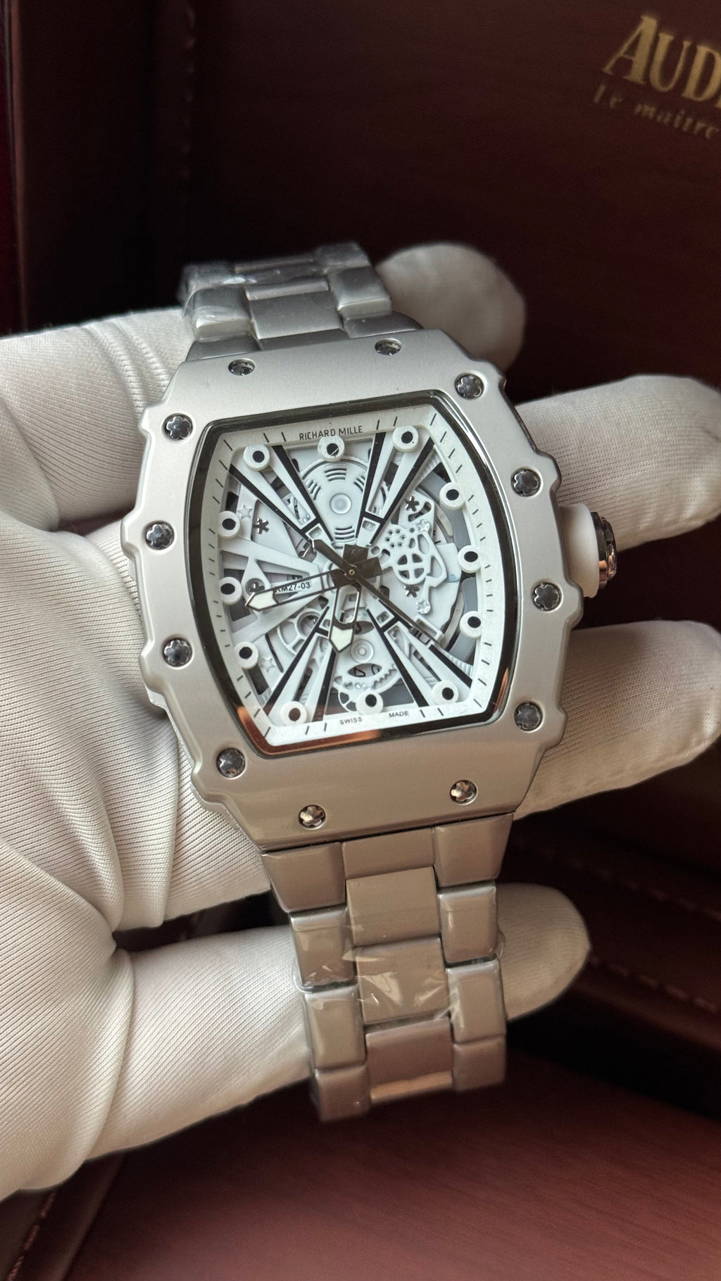 Richard Mille Silver White Dial