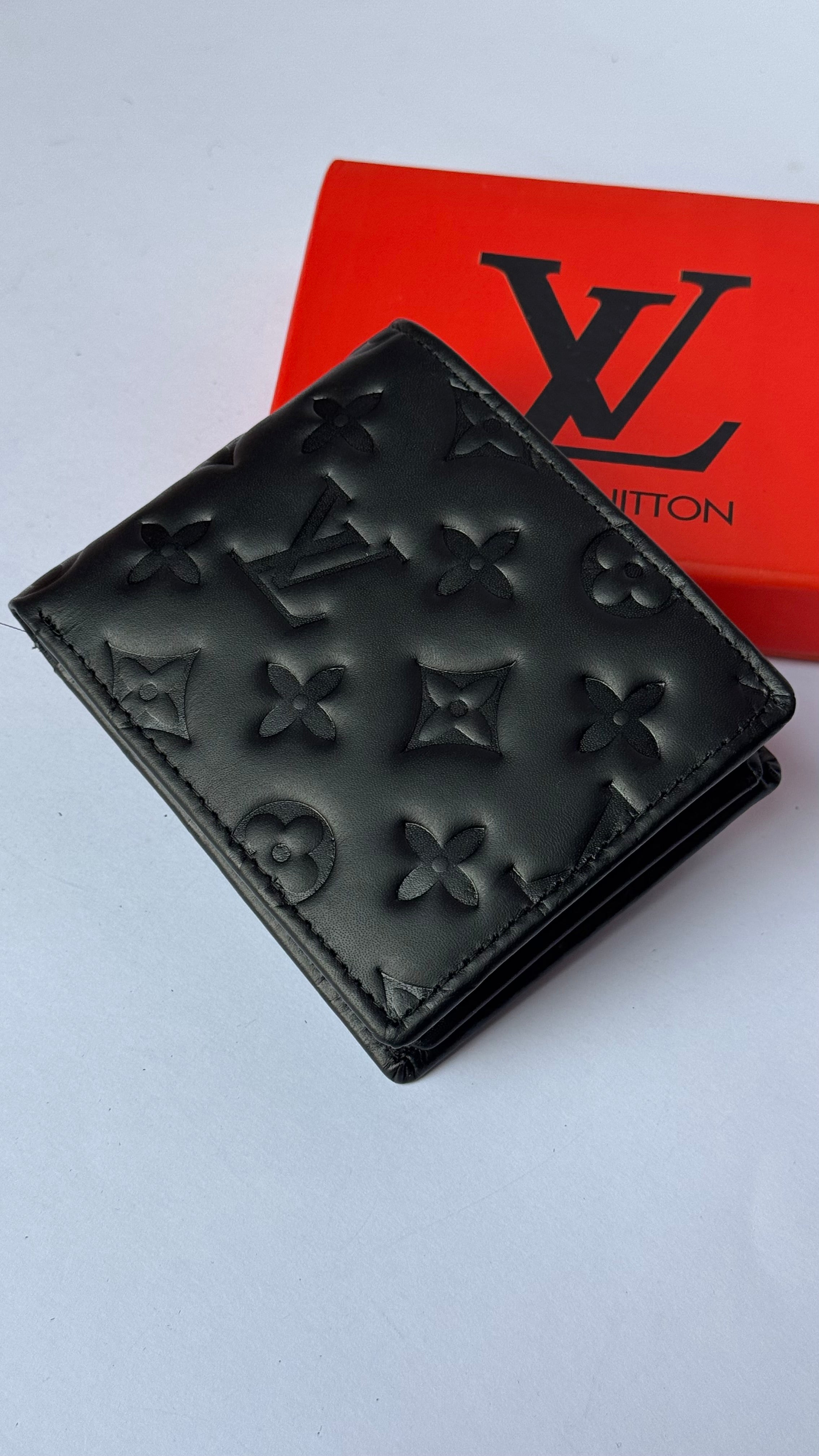 Louis Vuitton Embossed Genuine Leather Wallet
