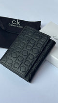 Calvin Klein Textured Leather Trifold Wallet