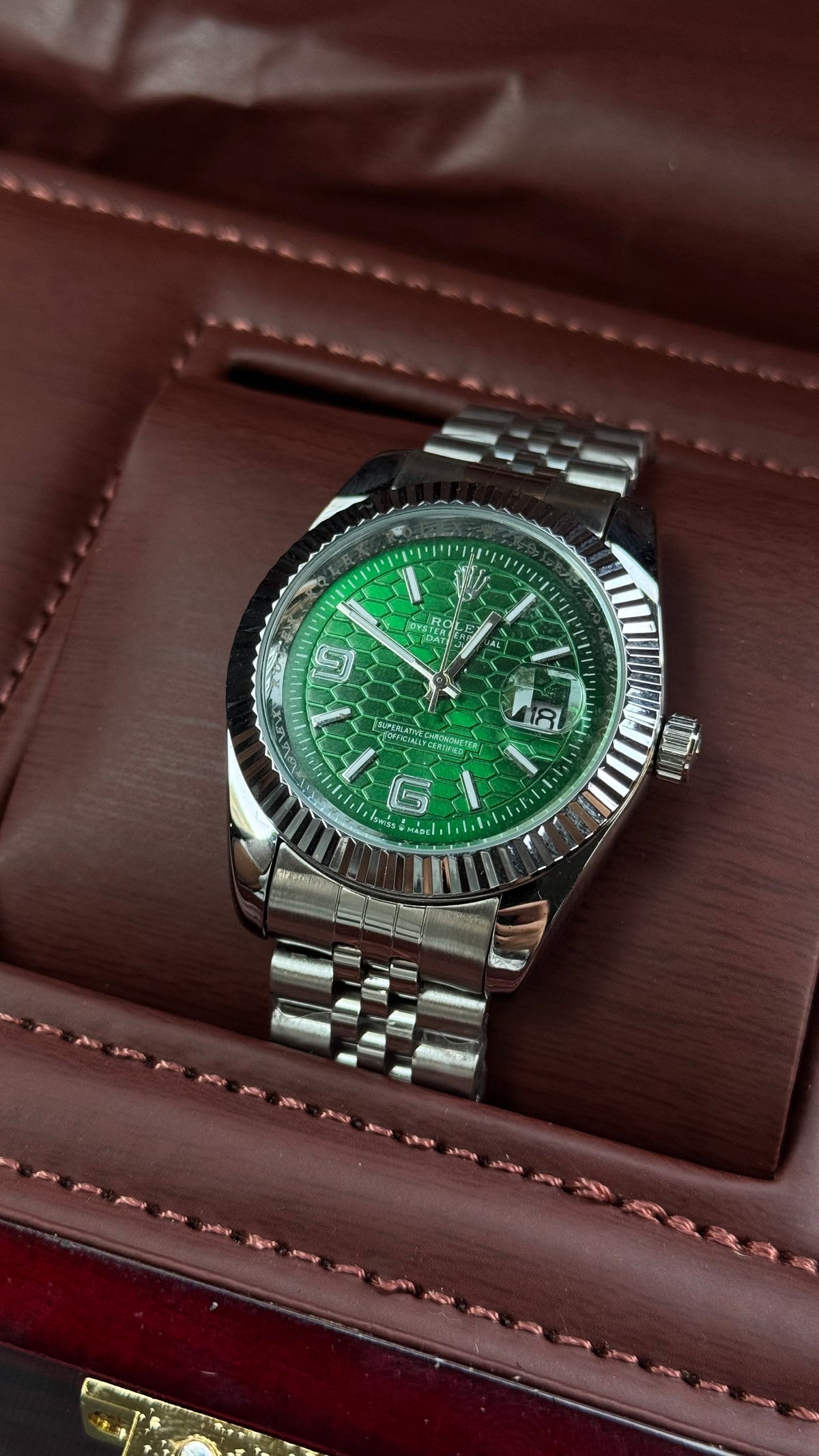 Rolex DateJust Green Dial