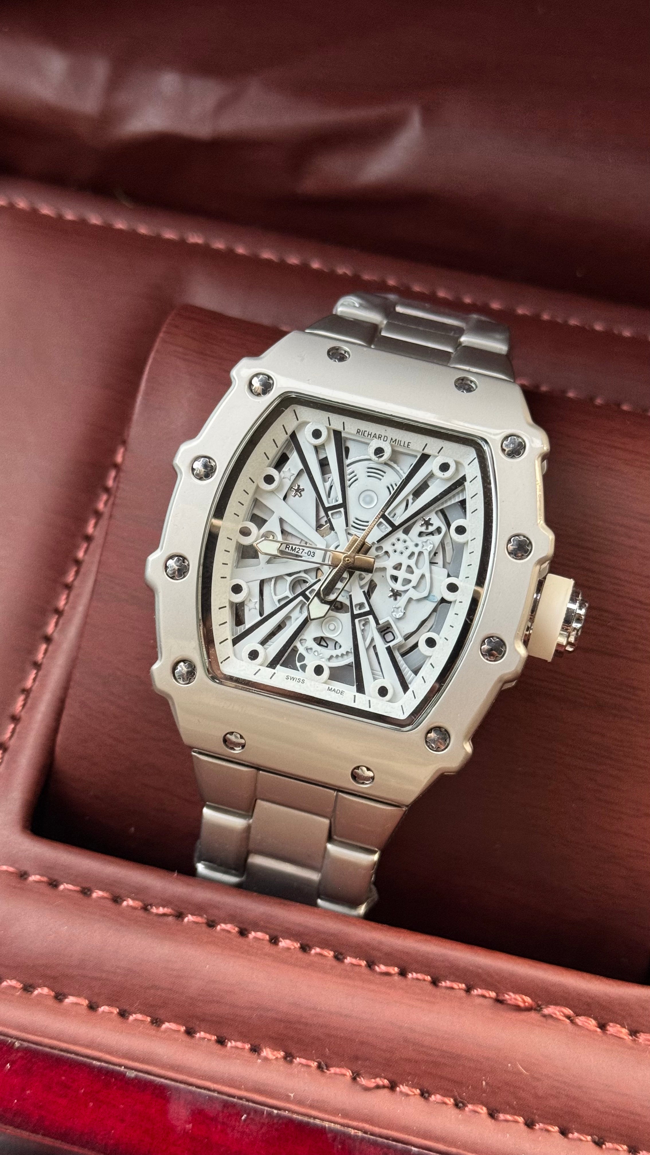 Richard Mille Silver White Dial