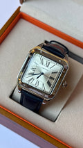 Cartier Santos Leather-Navy Blue
