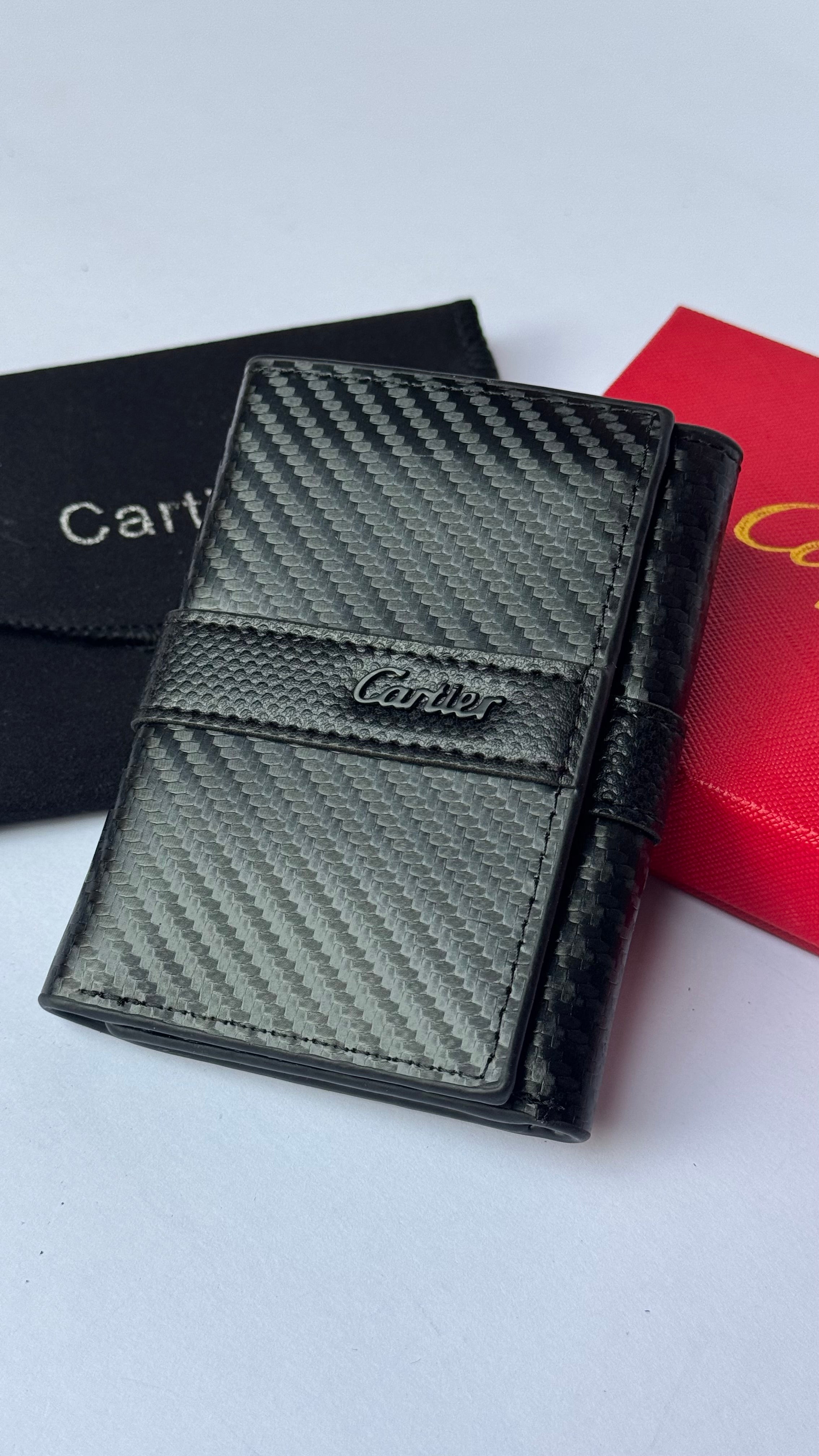 Cartier Carbon Fiber Edition Trifold Wallet
