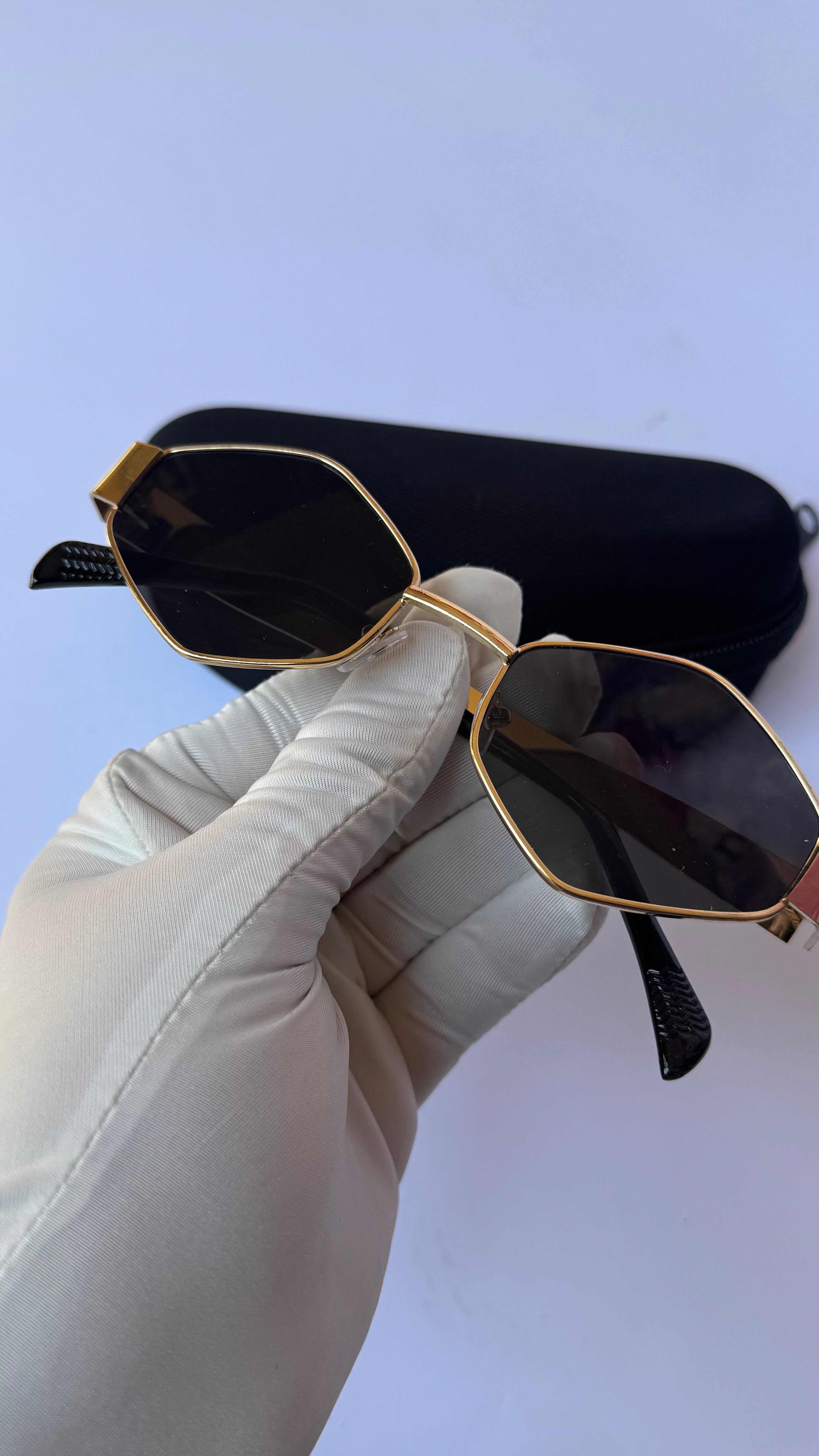 Vintage Hexagon Sunglasses