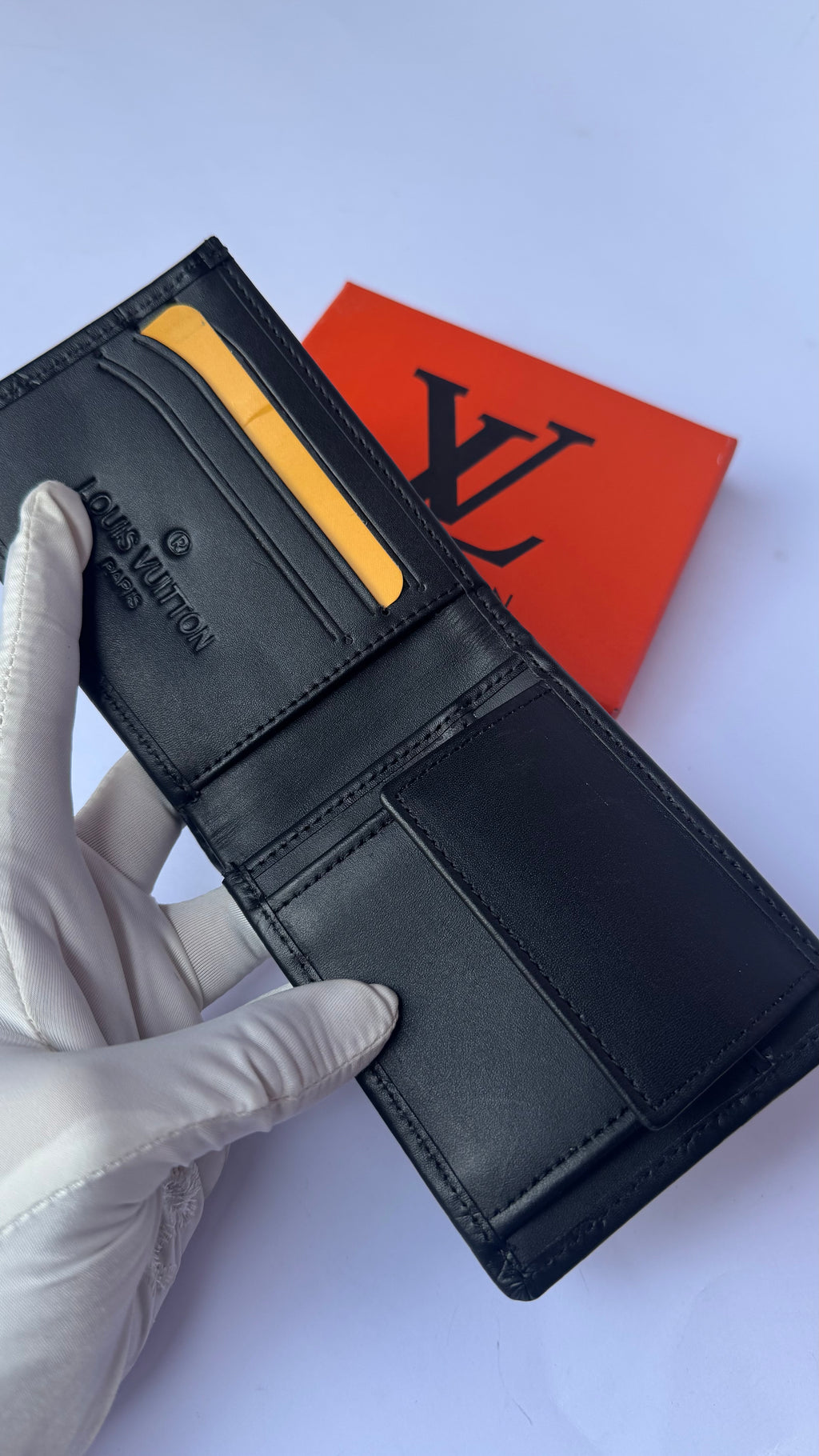 Louis Vuitton Embossed Genuine Leather Wallet