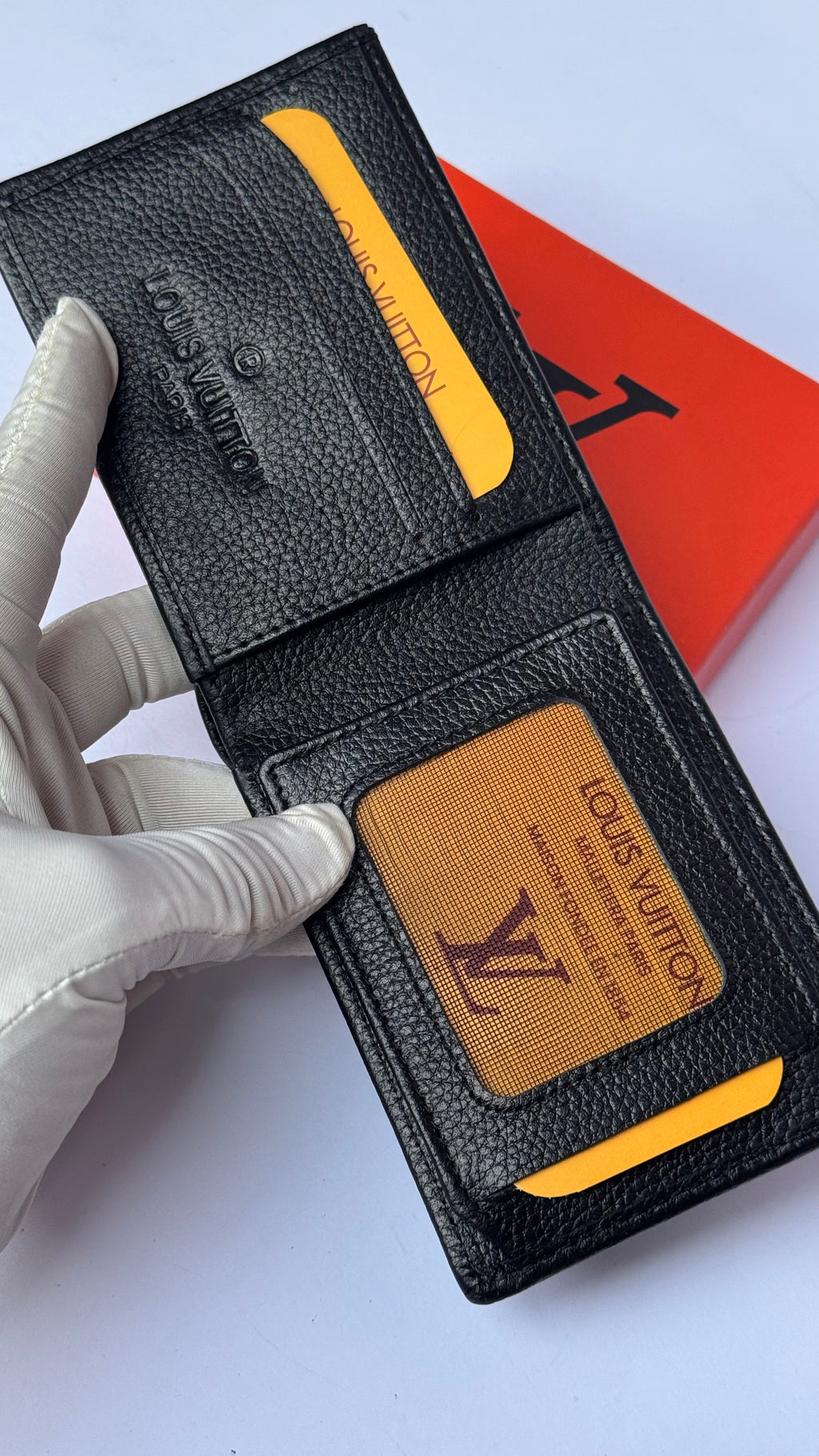 Louis Vuitton Grained Genuine Leather Wallet