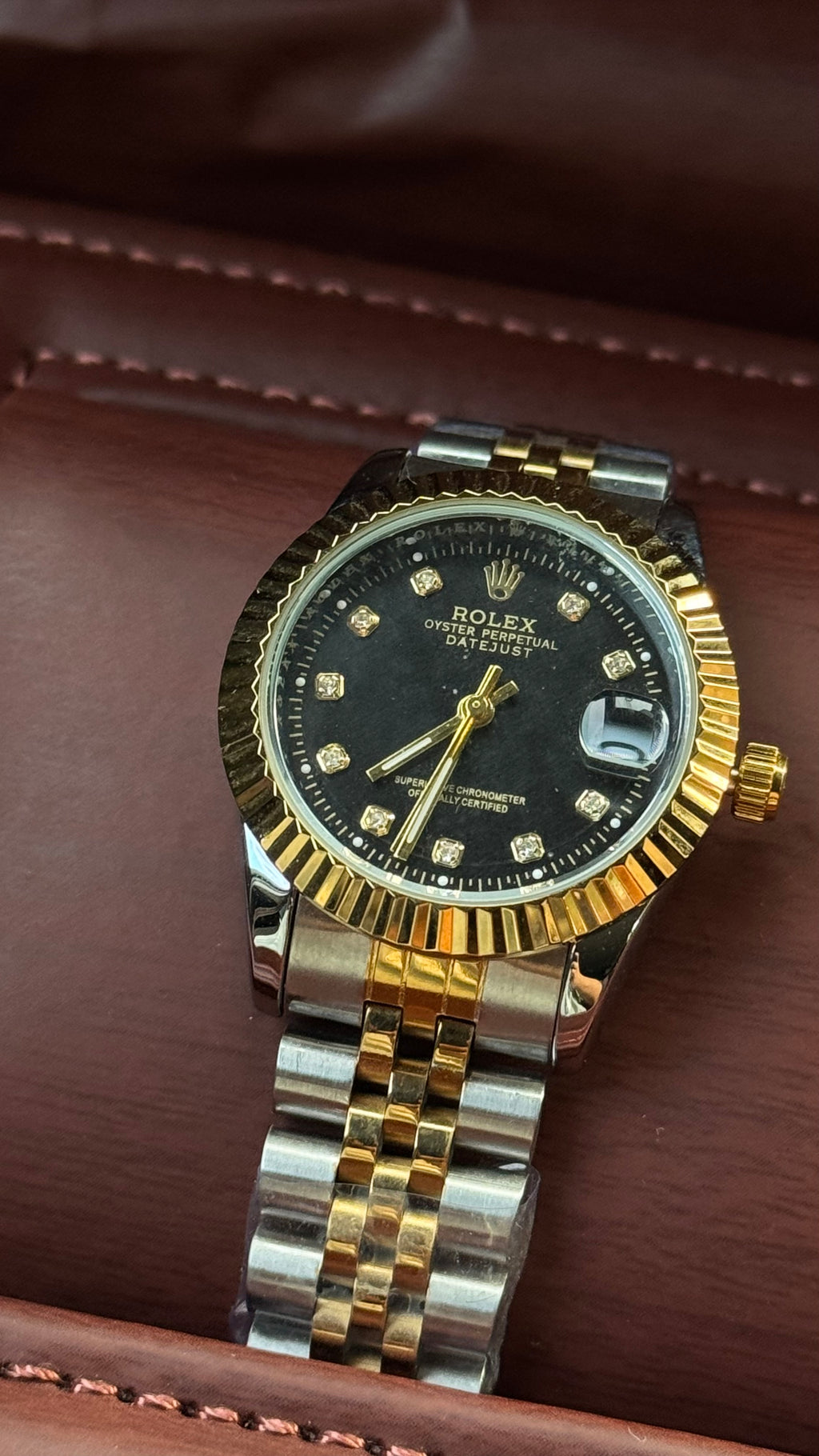 Rolex Datejust Half-Gold black