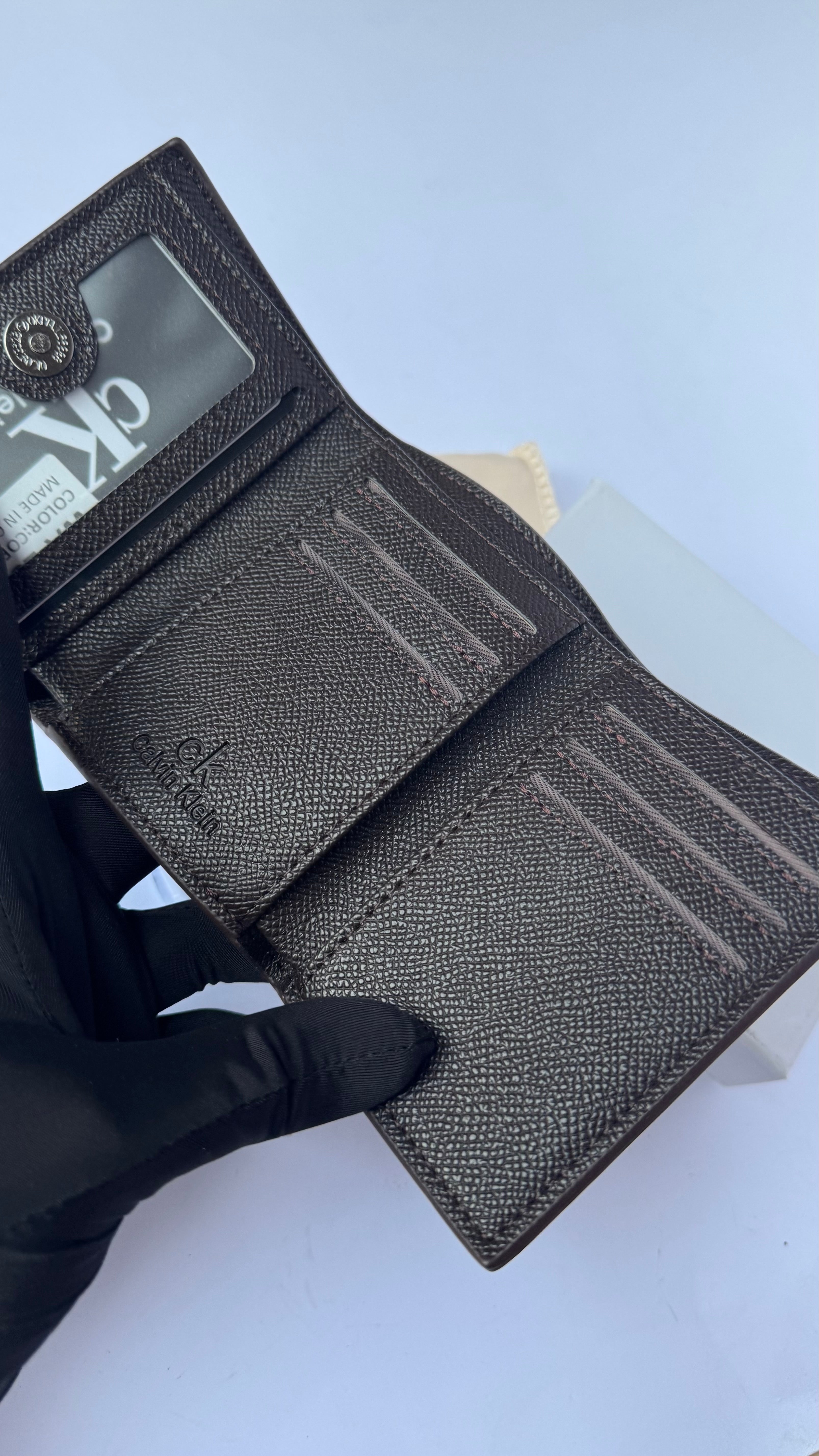 Calvin Klein Trifold Wallet- Firstcopy-Black
