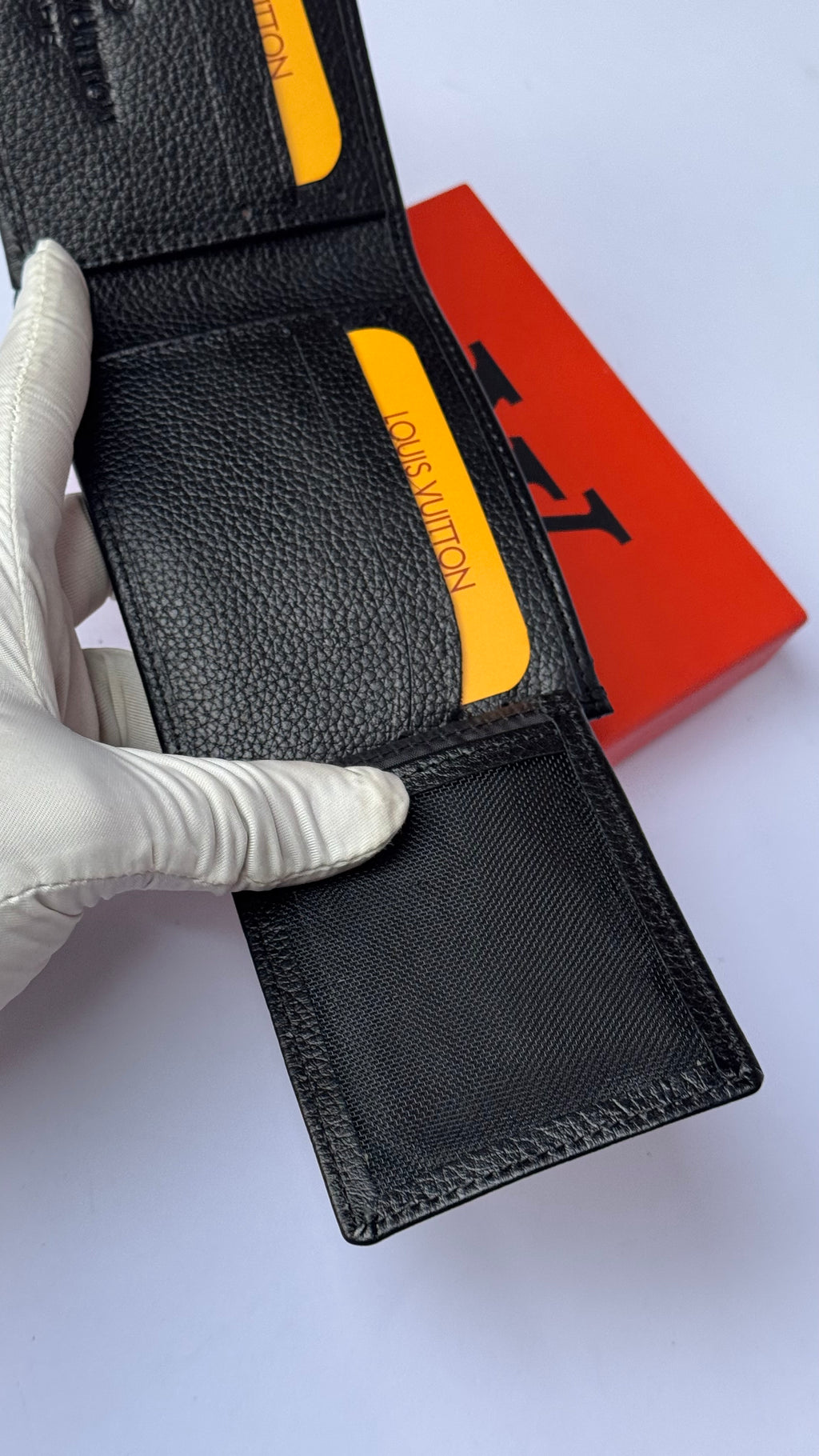 Louis Vuitton Grained Genuine Leather Wallet