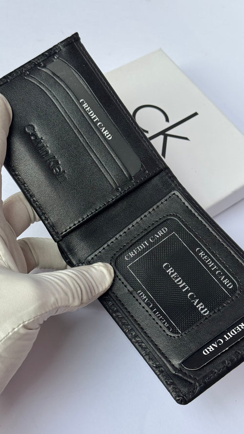 Calvin Klein Textured Genuine Leather Wallet