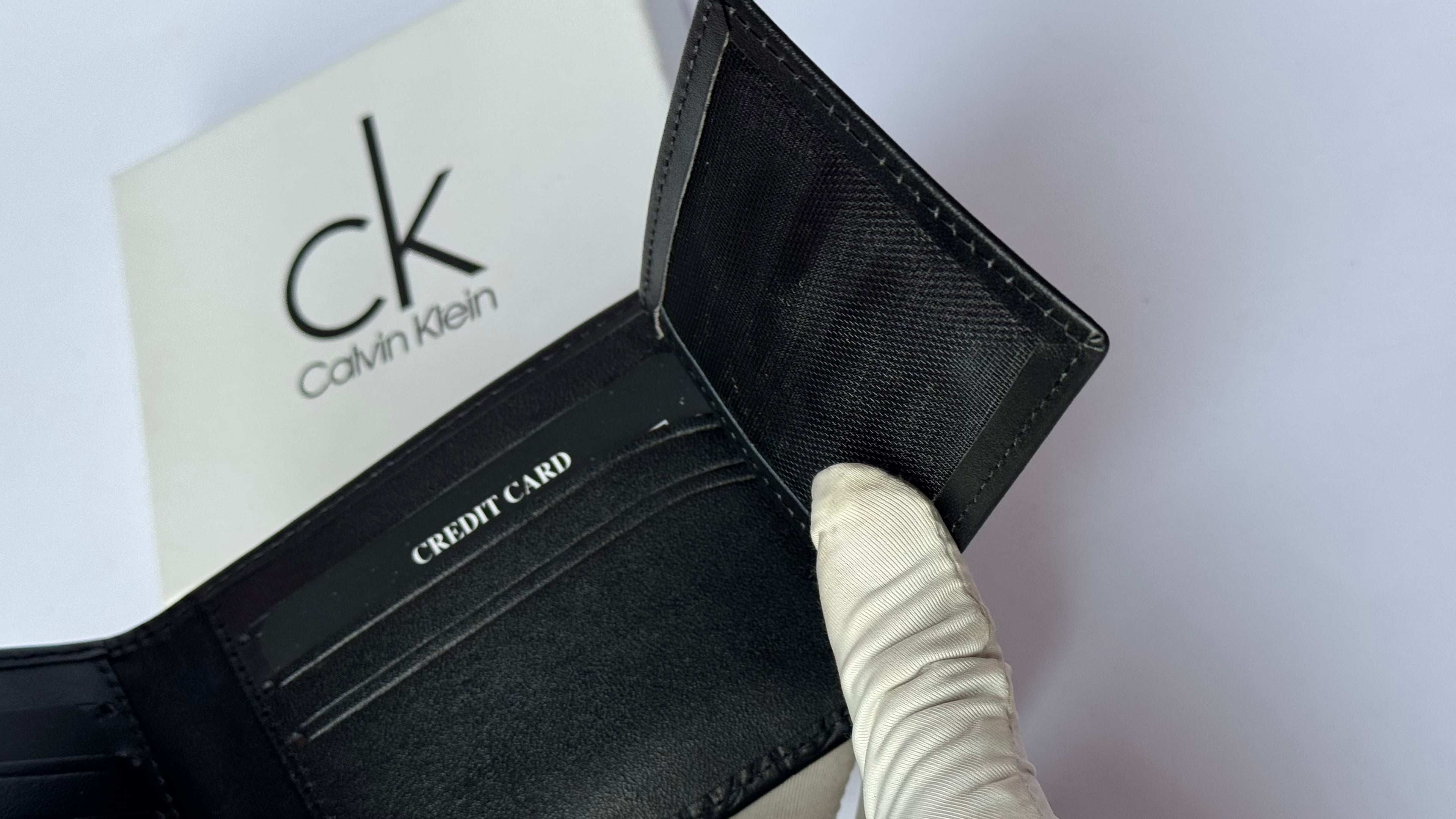 Calvin Klein Textured Genuine Leather Wallet