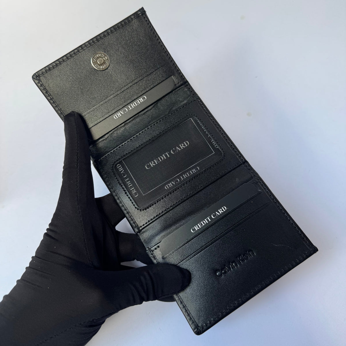 Calvin Klein Trifold Wallet-Genuine leather