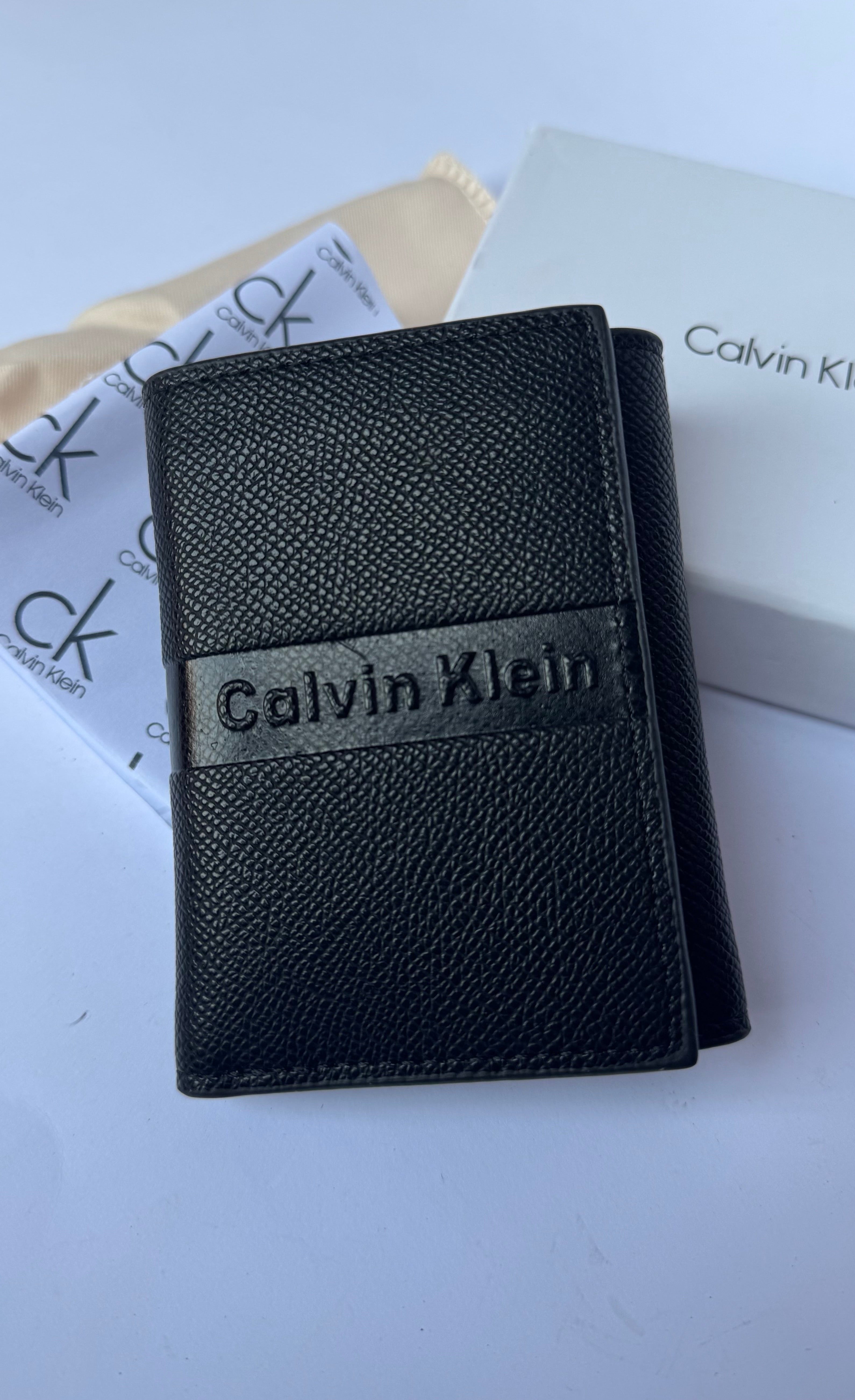 Calvin Klein Trifold Wallet- Firstcopy-Black