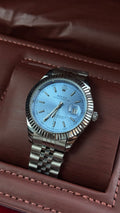 Rolex Datejust Semi-Automatic Watch – Tiffany Blue Dial Stick Index