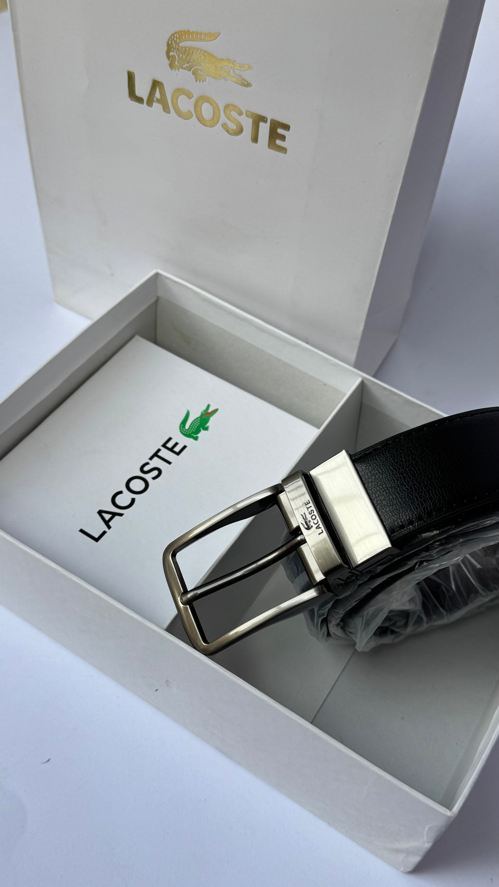 Lacoste Wallet & Belt Gift Set
