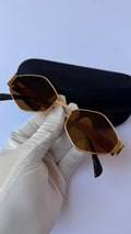 Vintage Hexagon Sunglasses