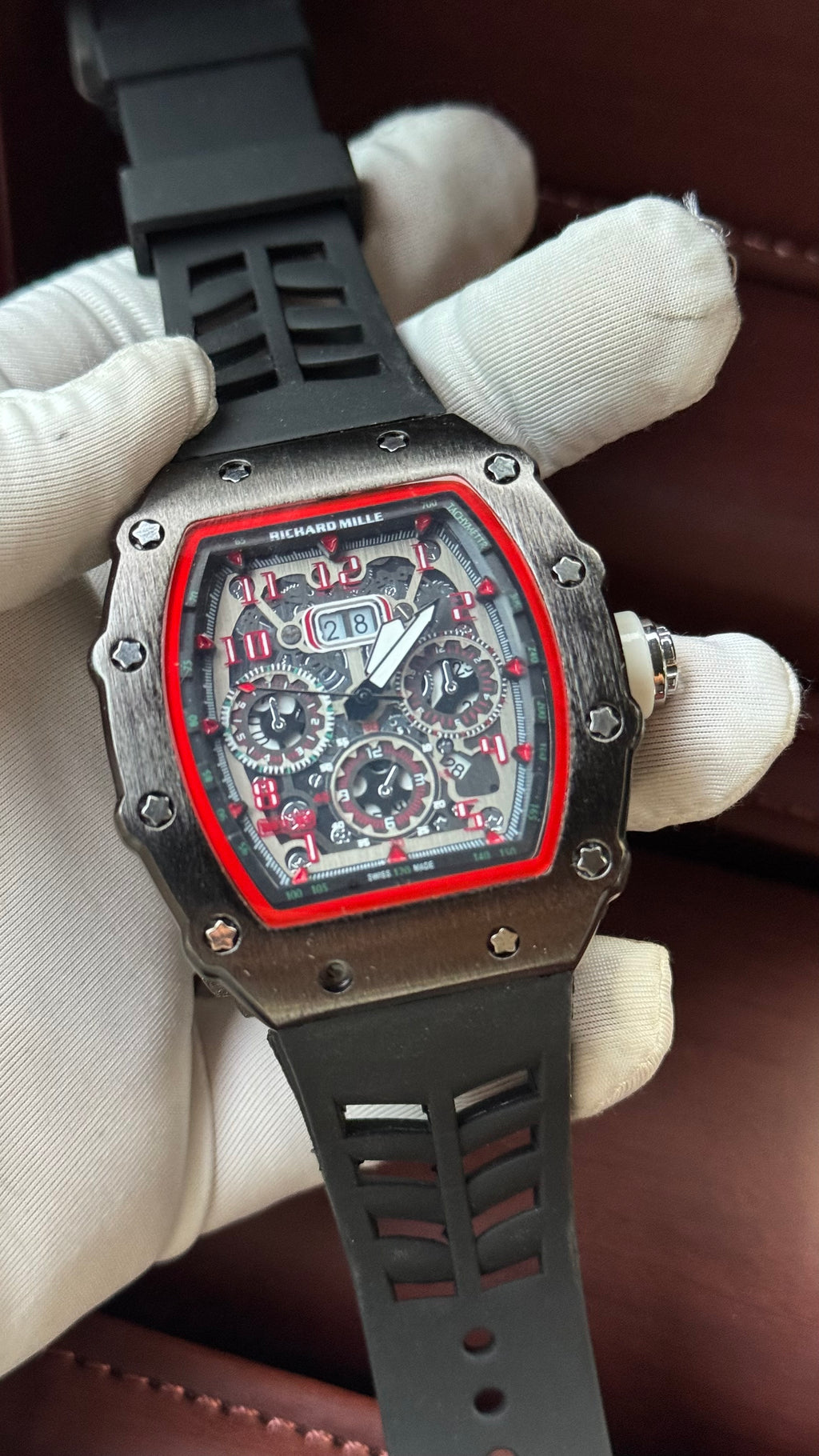 Richard Mille White & Black Rubber Watch