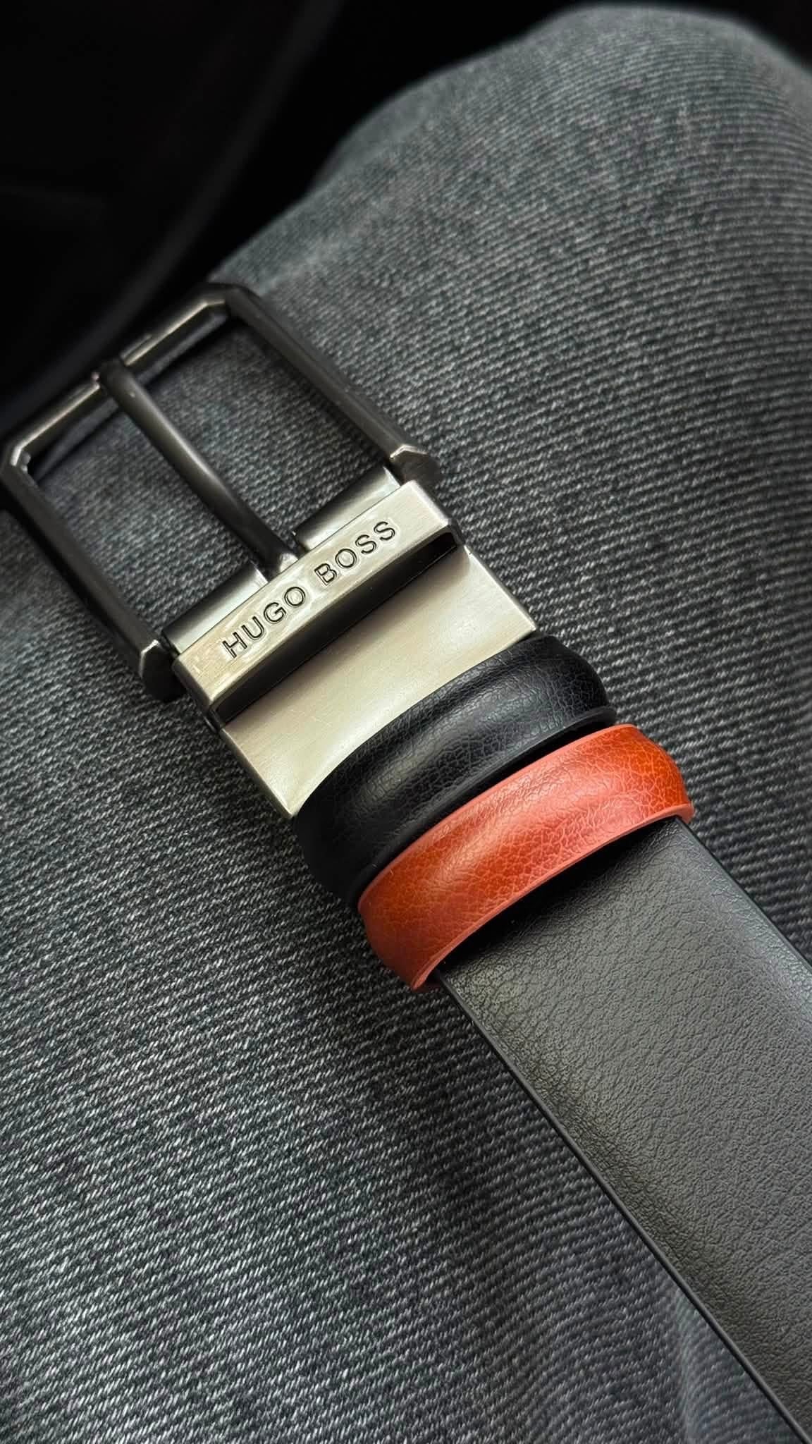 Hugo Boss Classic Double Face Belt – Black & Brown