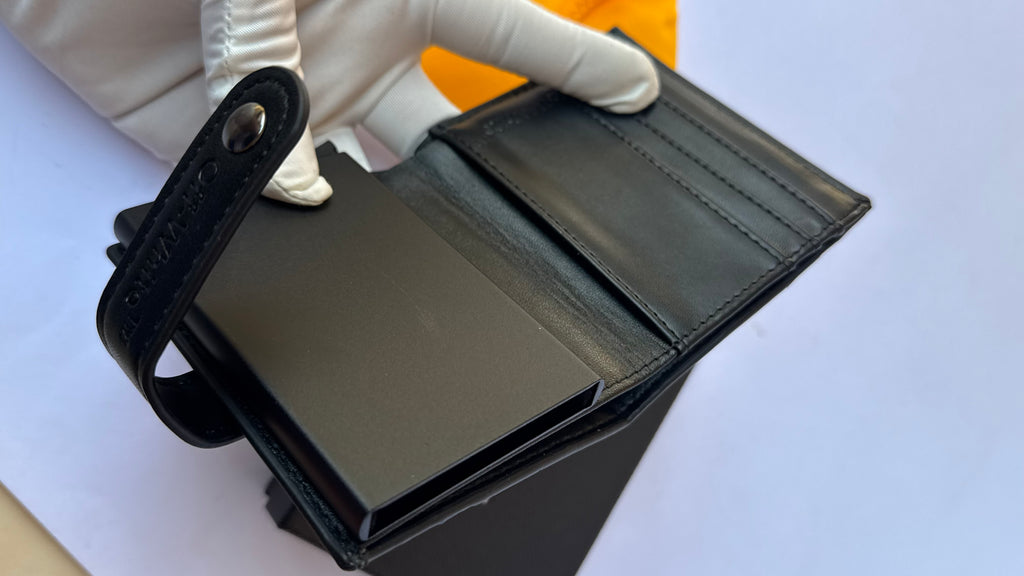 Off White Bifold Automatic Wallet
