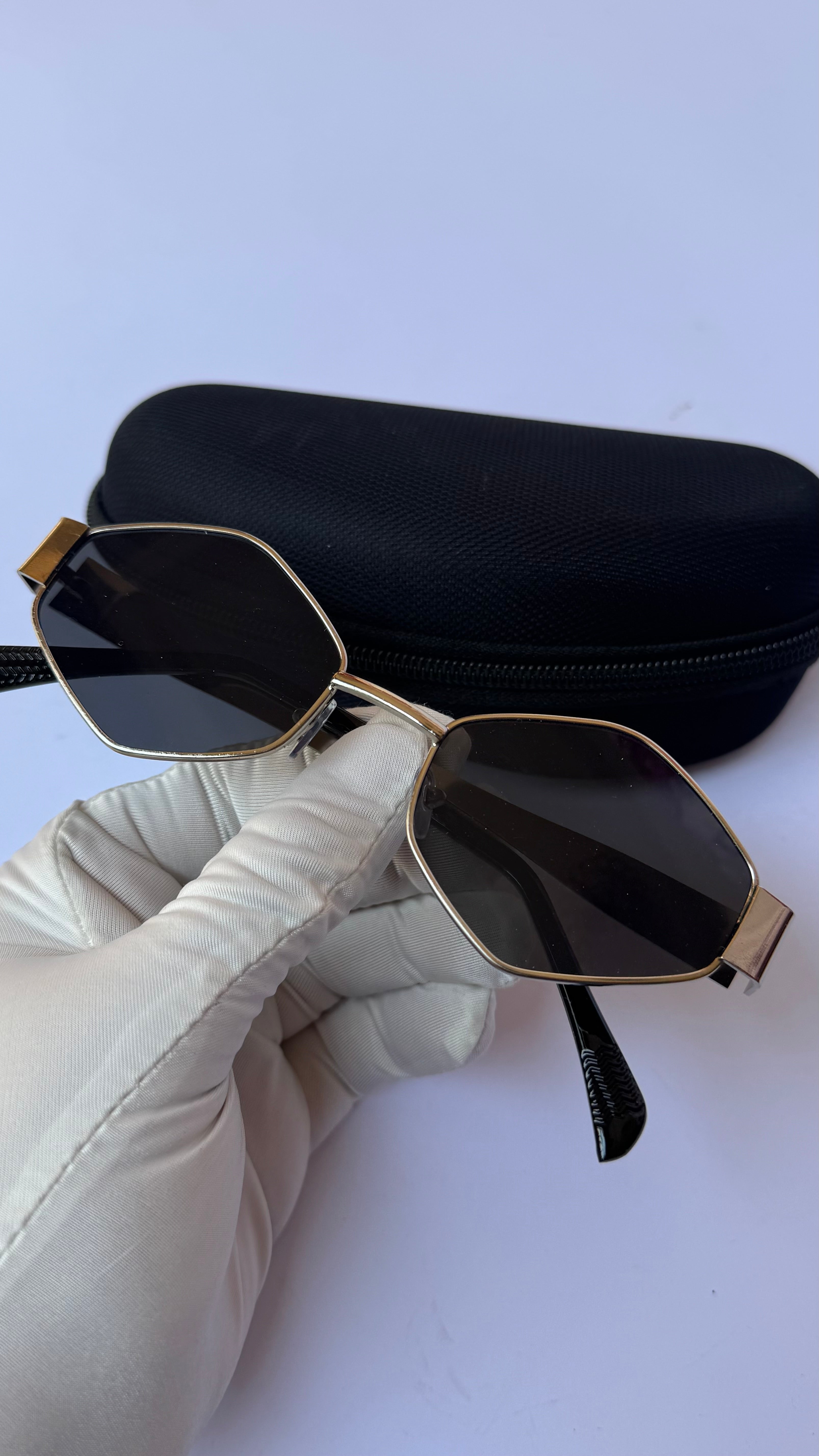 Vintage Hexagon Sunglasses